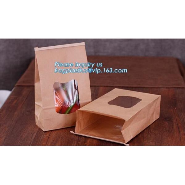 Bread Art Packing Kraft Paper Bag,Food Grade disposable Paper Bag With Logo Print,Beautiful printing Food grade package