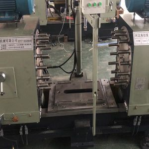 PLC Horizontal Two Spindle Multiple Drilling Machine For Valve Pipe Fittings