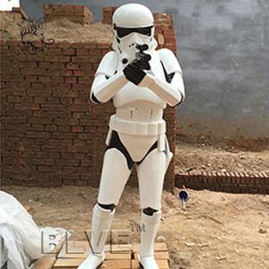 Quality star wars stormtrooper life size sculpture resin craft art fiberglass anime statues for sale