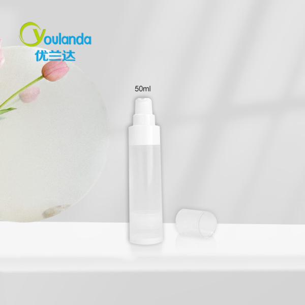 15ml 30ml Airless Skincare Bottle Packaing Semi Transparent Empty Skincare Containers