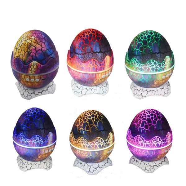 Creative Dinosaur Egg LED Star Galaxy Projector Night Light Ocean Wave Star Light Projector Speaker Lamp For Kids Adults
