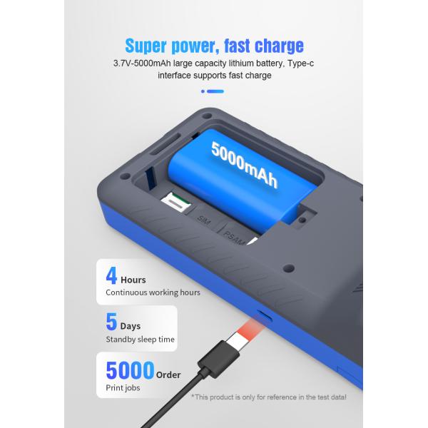 Smart NFC Mobile Payment Terminal 5.5Inch Portable Pos Machine Intelligent Handheld Smart Terminal with Camera Printer