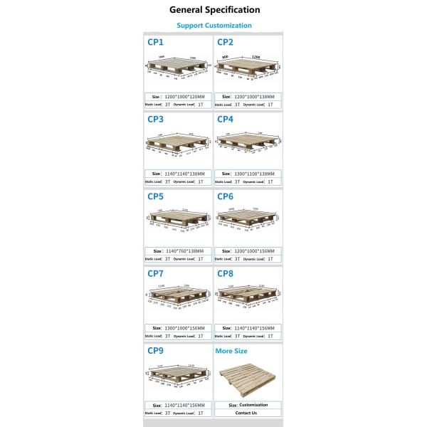 Solid Pressed Wood Pallet Durable Euro Standard Compressed Wooden Pallet
