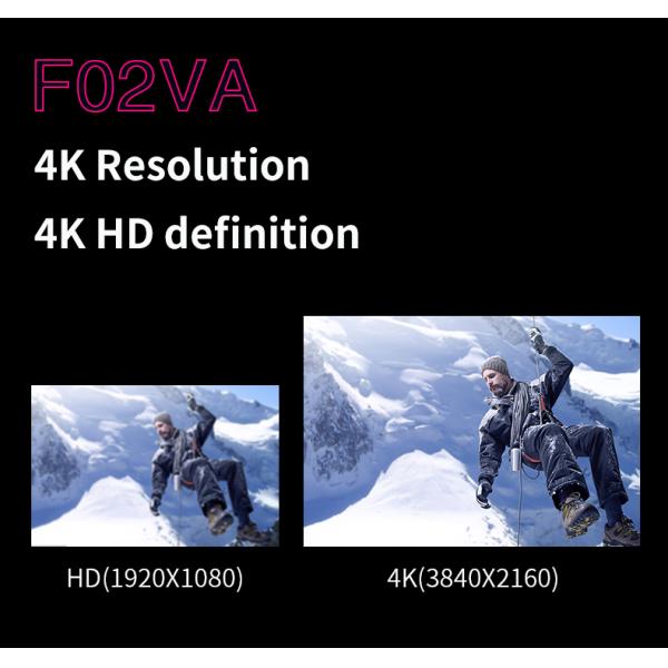 60fps 4K Wifi Action Camera Dual Screen 2.0" Underwater Long Battery Life