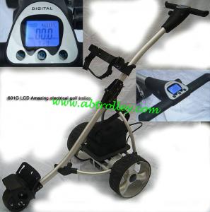 Quality LCD golf trolley big LCD Screen golf buggy high-end sports products for sale