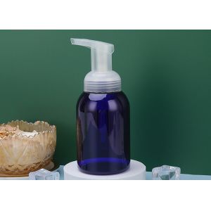 Quality Empty Blue Mousse Facial Cleanser Foam Pump Bottle Screen Printing OEM for sale