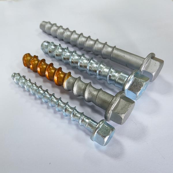 HEX flange head with cushion concrete thread self-cutting anchor drill cement cut bottom self-tapping expansion screw bolt