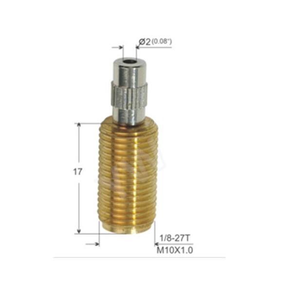 All Threaded Adjustable Cable Grippers Raw Brass Material With Security Head