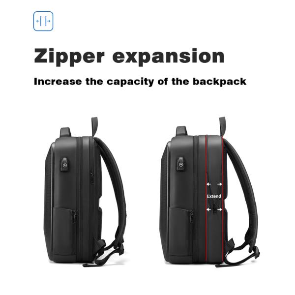 OEM ODM Waterproof Hard Shell Backpack 15.6inch Usb Laptop Backpack