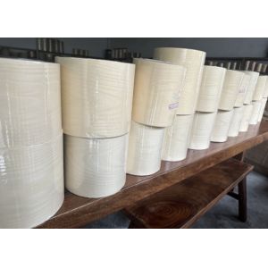 China Natural American White Ash Wood Veneer Sheet With Fleece Back on sale