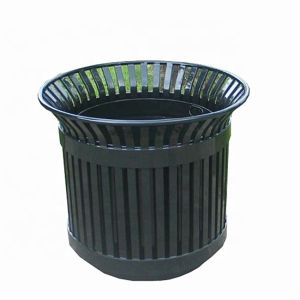 Quality Galvanized Steel Outdoor Large Planters , Round Flower Planters Rustproof for sale