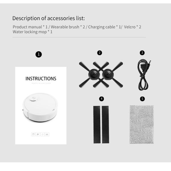 1499Pa Gyroscope Smart Sweeping Machine Intelligent Home Appliances