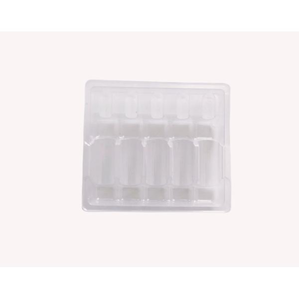 10ml 5pcs Transparent Ampoule PVC Blister Tray Packaging For Water Needle
