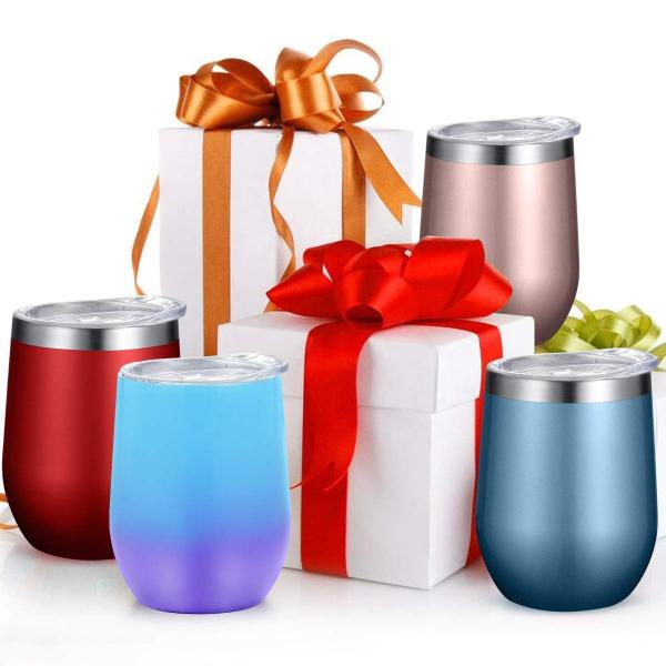 Egg Shape 304 201 Stainless Steel Thermos Cup Tumbler 12oz