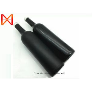 Quality Matte Appearance Empty Glass Wine Bottles Delicate Finish Clear Outline for sale