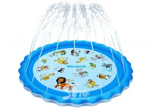 China 68'' Backyard Splash Pad Educational Inflatable Kiddie Pool With Sprinkler For Babies And Toddlers on sale