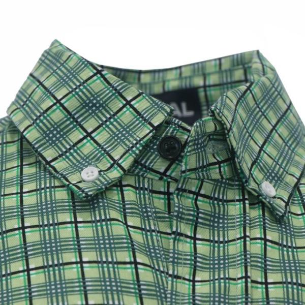 100% Cotton 210gsm Fire Retardant Work Shirt Green Plaid