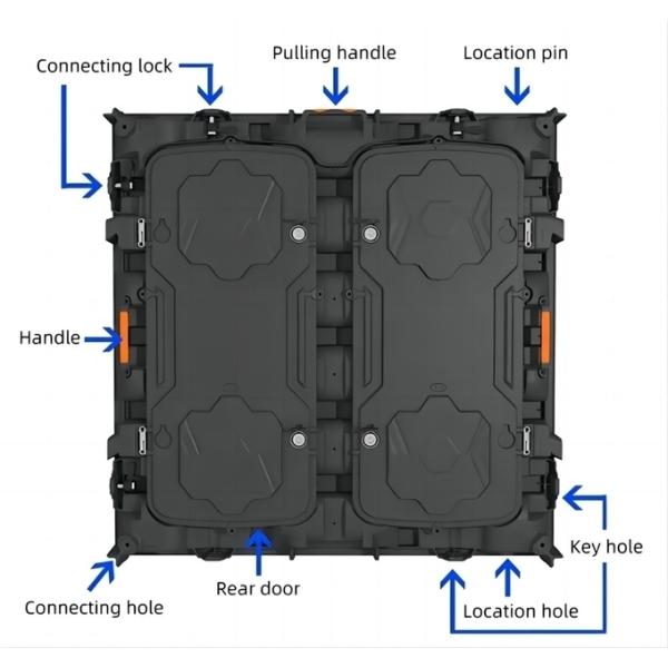 Die Casting Aluminum Outdoor LED Signs Display Support Front Rear Service