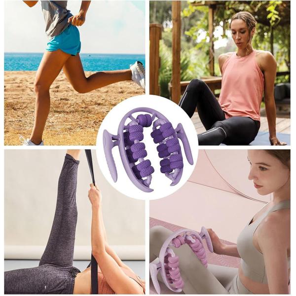 360° Roller Circular Muscle Massager Roller Handheld Multifunctional Leg Roller Massager