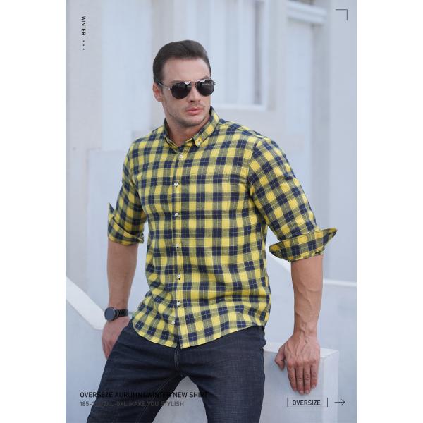 2022 Fashion Men's Shirts Autumn Long Sleeve Plus Size Clothes for Adult Age Group