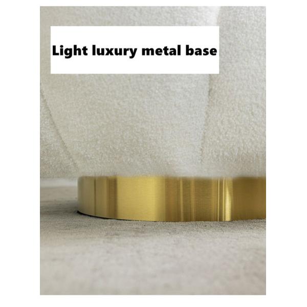 Single Seater Recliner Armchair White Pumpkin Sofa Chair White Fabric Leisure