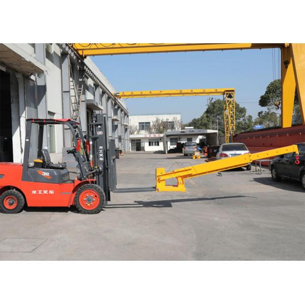 Telescopic Adjustable Hoist Forklift Attachment Jib Boom Crane 6000 Lb Lift Capacity Truss