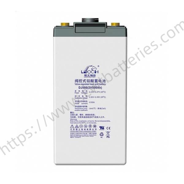 Leoch Battery Rechargeable DJ500 2V 500Ah VRLA Battery for UPS Power Communication Uninterruptible Power Supplies