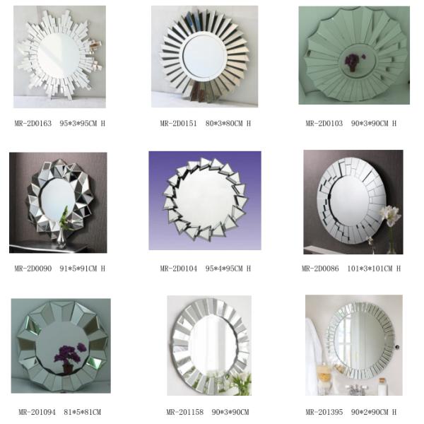 Foldable Sparkle dressing Mirror Crushed Diamond for Bed Room