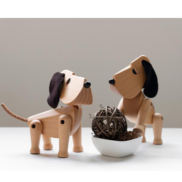 Odorless Handmade Wooden Toys Tabletop Small Wooden Animal Multiple Color