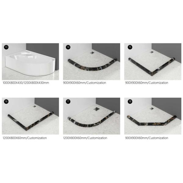 Square Corner Shower Cubicles High Threshold Tray Sliding 800 X 800 Shower Enclosure