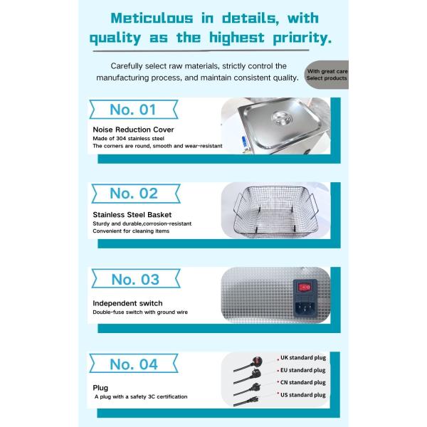High-Performance Medical Ultrasonic Cleaner for Thorough and Precise Cleaning of Medical Equipment