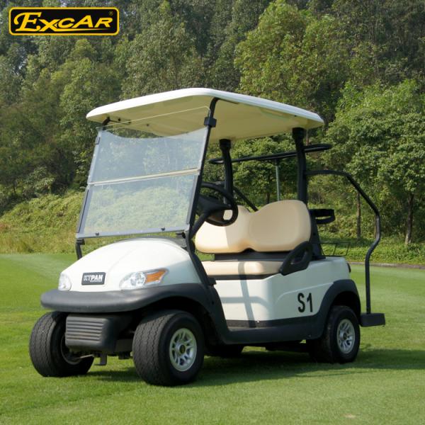 EXCAR 2 Seater Used Electric Golf Carts 48V Trojan Battery 25KM / H ADC Motor