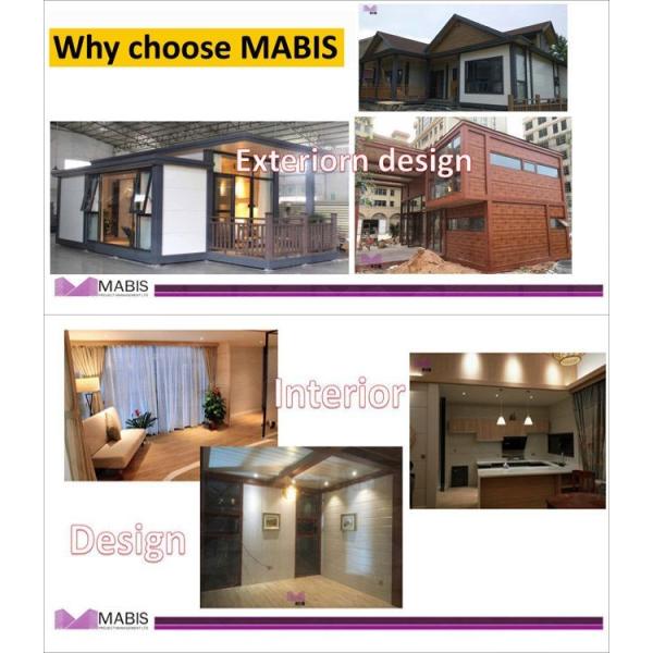 Wood - Like Modern Design Prefab Houses , SGS Standard 2 Bedroom Prefab House