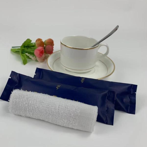 100% Cotton Disposable Lemon Scent Oshibori Towel For Restaurant