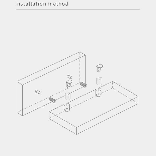 Durable White Metal ABS Shelf Support Pegs Premium Furniture Panel Connectors For Knock-Down Assembly (K/D)