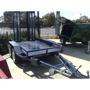 Quality Low Loader Tandem Axle Plant Equipment Trailer 8 X 5 For Agriculture / Industrial for sale