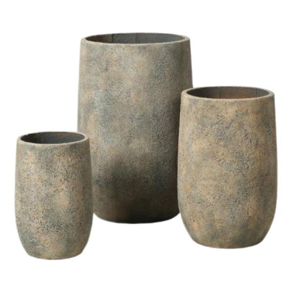 Hand Carved Weather Resistant Cement Planter Pots For Indoor And Outdoor Decor