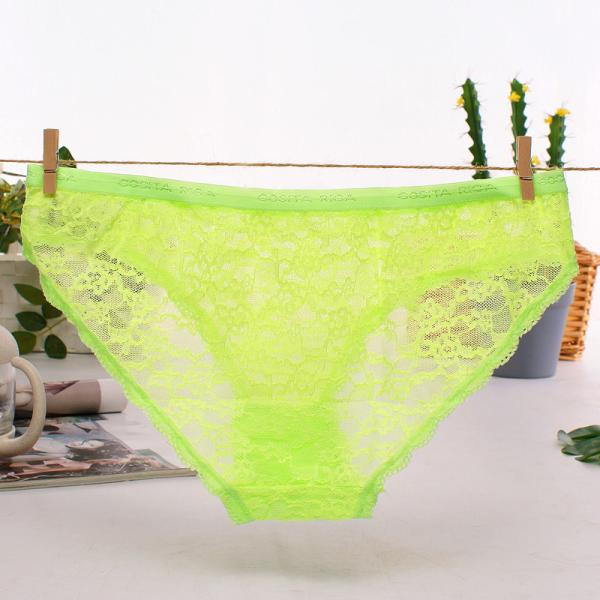 Stock transparent lace jockey ladies underwear