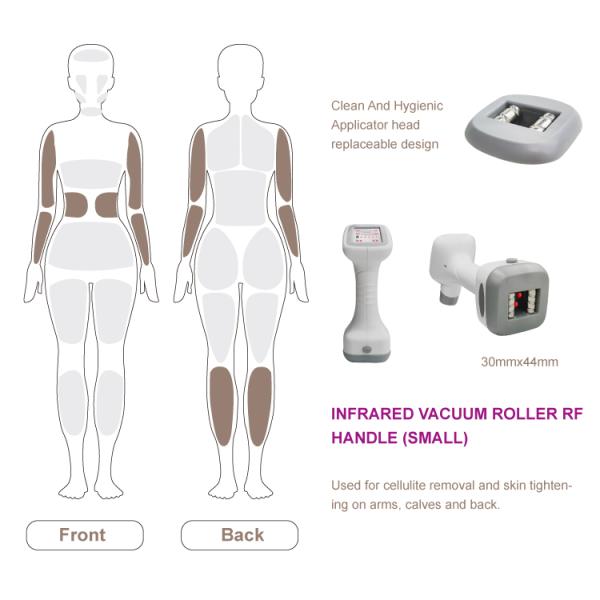 RF Slimming Machine 4 Roller Heads Cavitation Vacuum Body Massage