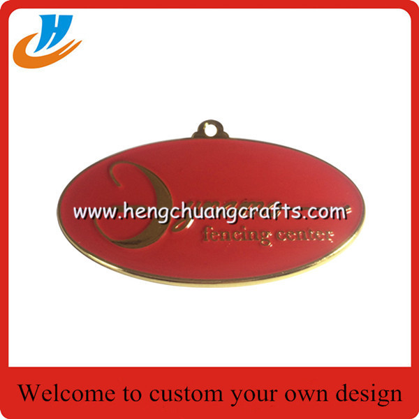 Gold medals die casting/silver/copper plated metal award medal with ribbon