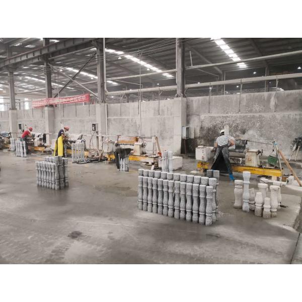 High-Efficiency CNC / PLC Four-Piece Baluster Cutting Machine For Precision Stoneworking