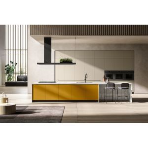 Customized PET Kitchen Cabinets Modern White Kitchen Storage Cabinet