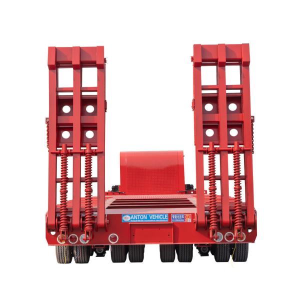 24hour Online Service Chinese Standard 60 Tons Lowbed Semi Trailer with Landing Gear