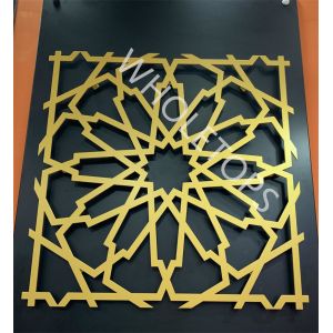 Quality Bending Curve 1100 Alloy Laser Cut Aluminum Panel 800×800mm for Hotel Villa for sale