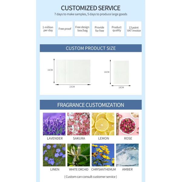 Customizable Safe Fabric Softener Sheets Convenient For Home And Travel Use