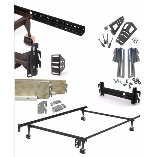 Metal Bed Frame Headboard Hooks Conversion Bracket Punching with Galvanized Structure