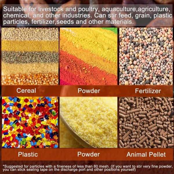 Custom Stainless Steel Dry Powder Mixer 220lbs 3KW 110V Industrial Blender for Wide Applications