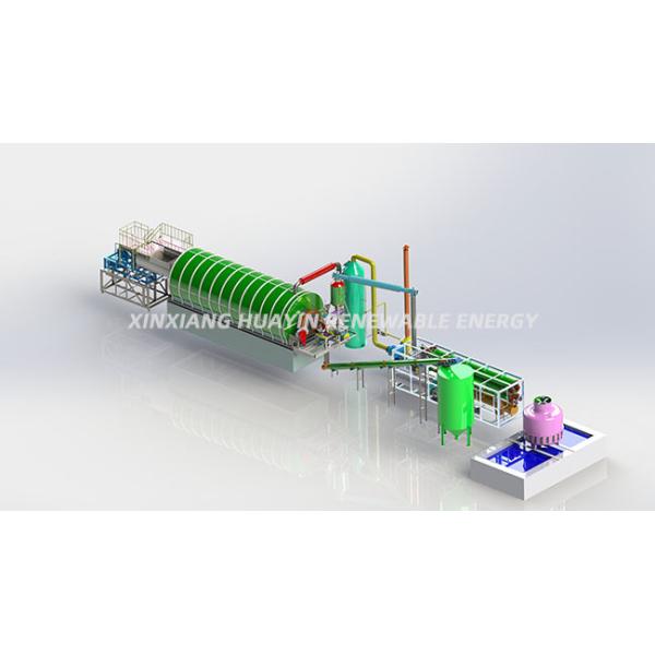 Batch Type Small Pyrolysis Plant Huayin Waste Plastic Scrap To Fuel Oil