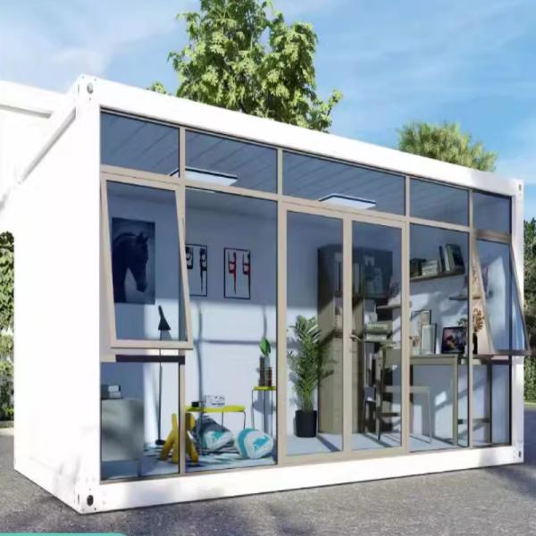 Modern White or Customized Color Prefabricated Casas for Office Apartment Living Homes