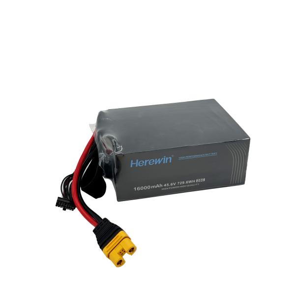 25C Pouch Cell Lipo Drone Battery Herewin 45.6V 12s1p Battery 16000mAh